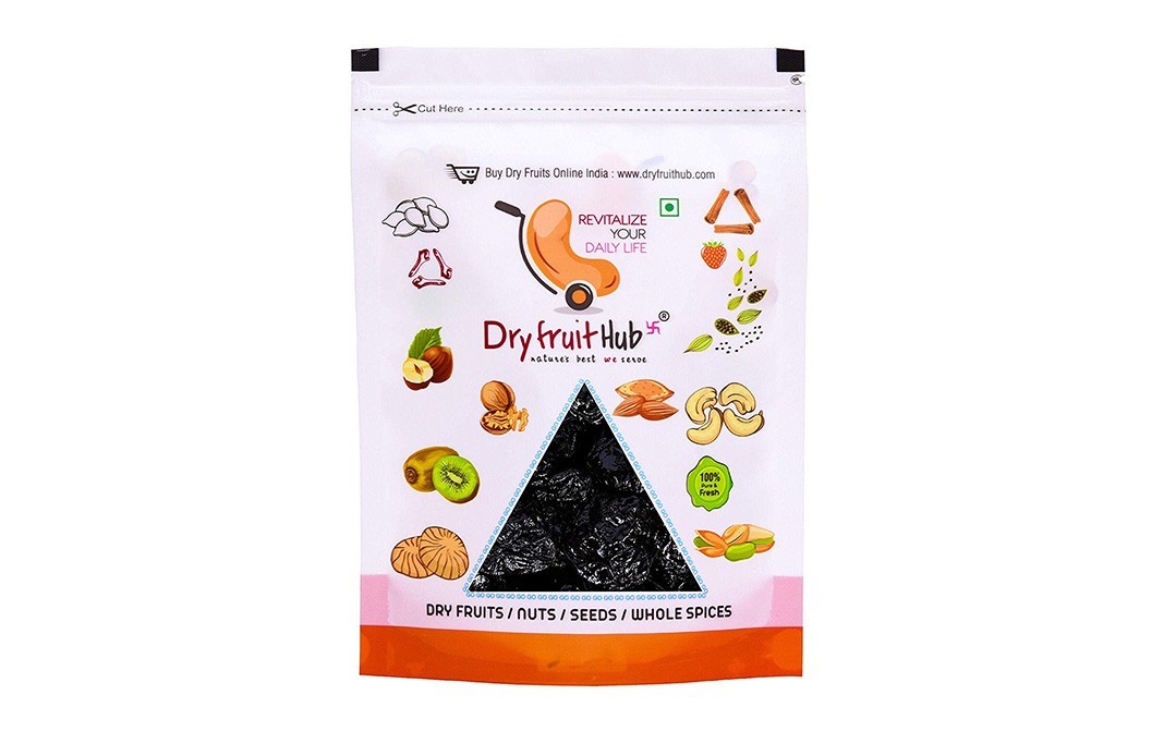Dryfruit Hub Black Pitted Prunes    Pack  400 grams